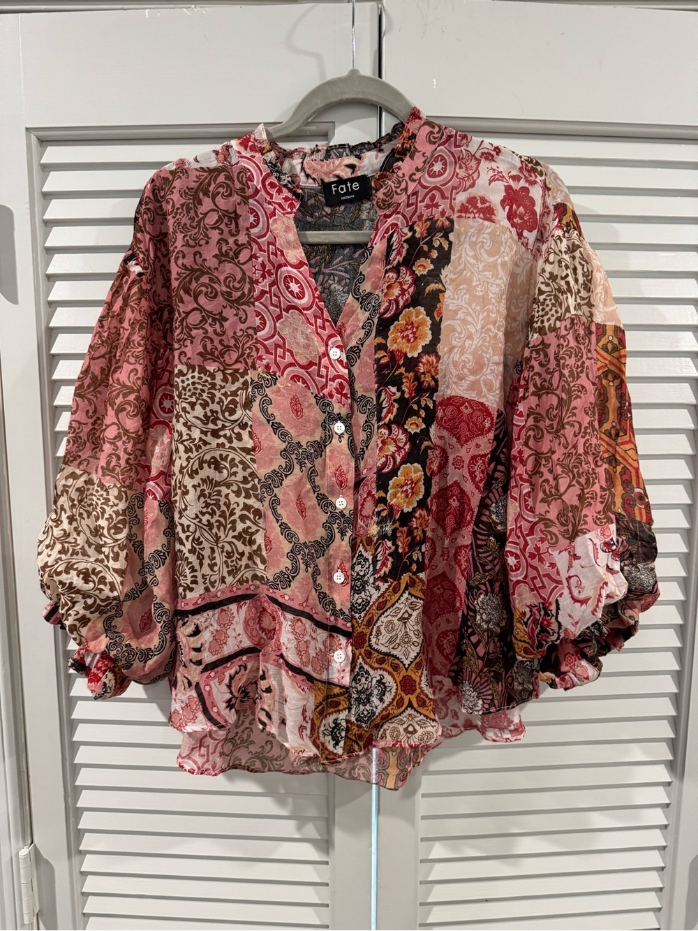 Fate SZ MED Floral Multicolor Lightweight Top